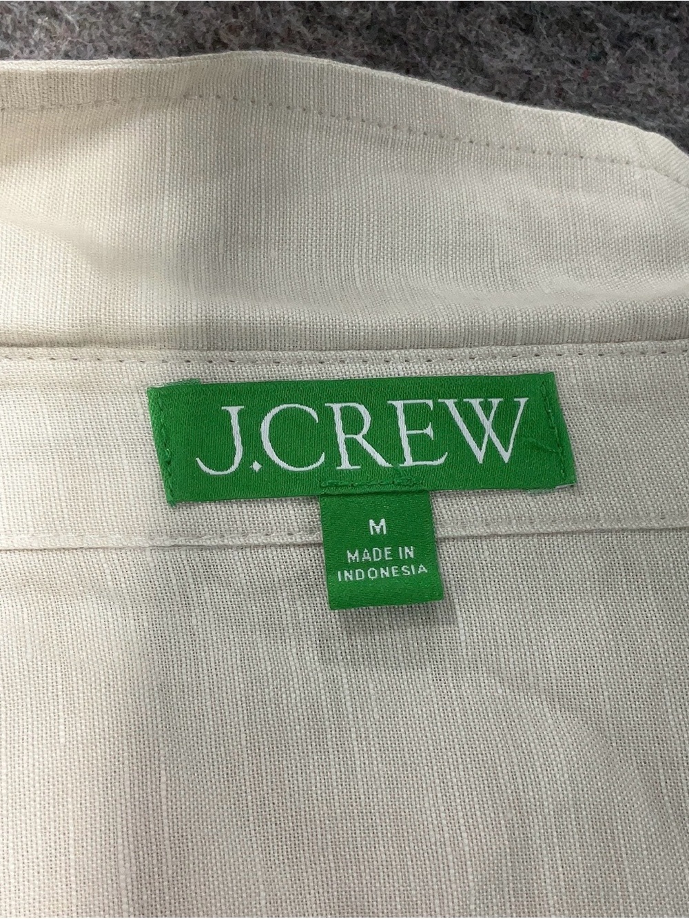J.Crew Cream Button-Front Shirt - Picture 6 of 6